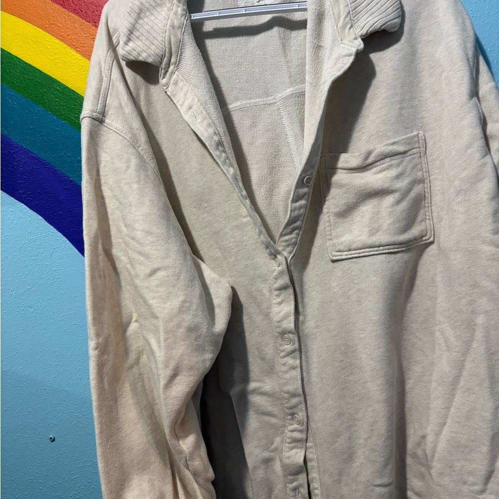 EUC XXL Aerie Lumber Jane Fleece - Button-Up Shirt with Pocket
